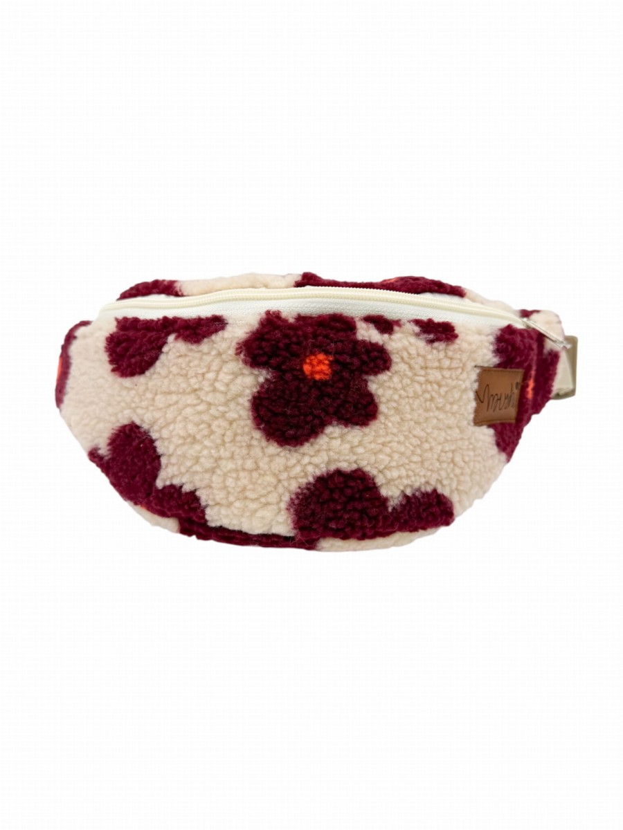 Nerka XL "Bordowe kwiaty" baranek